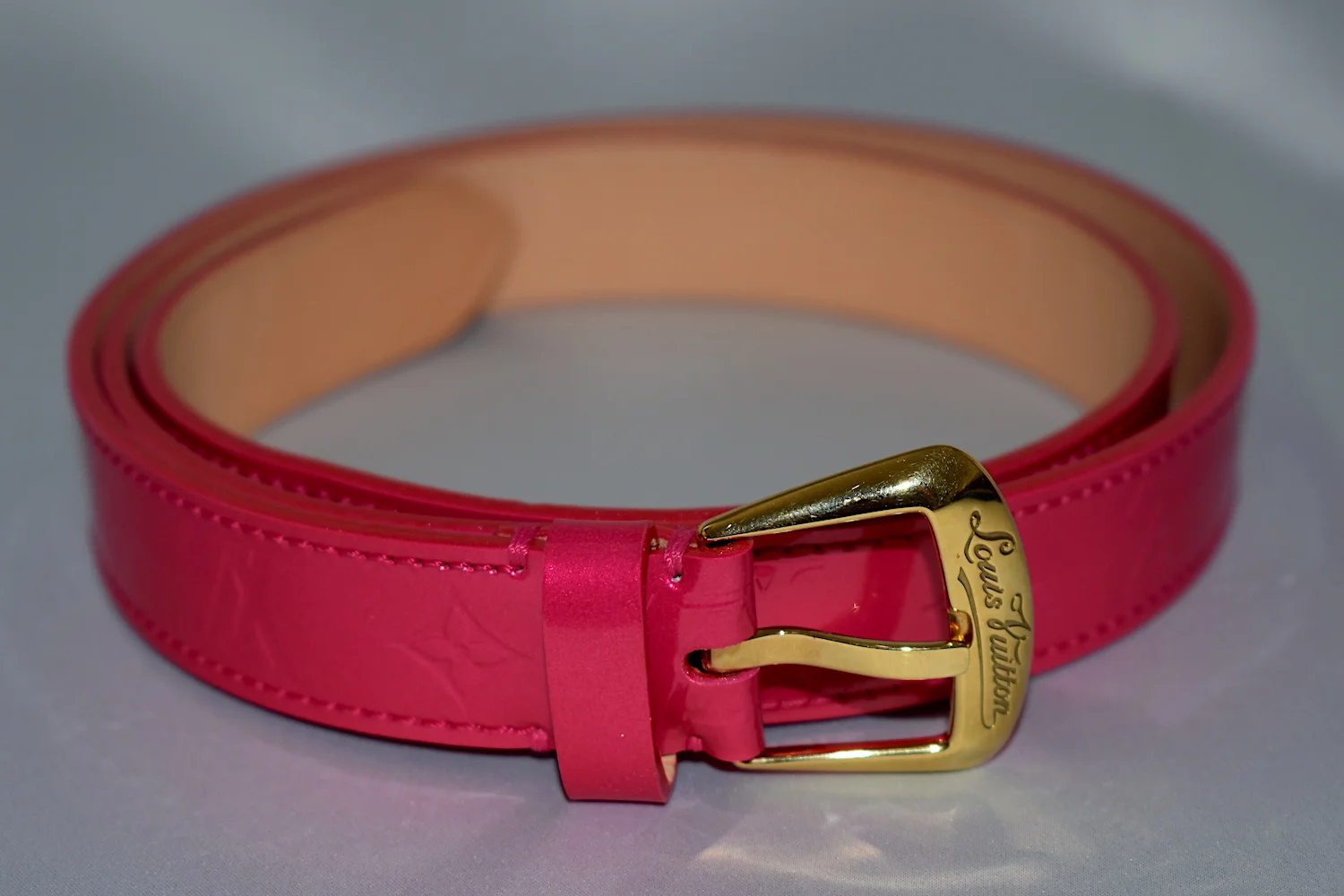 LOUIS VUITTON - Hot Pink Vernis Phoenix BELT