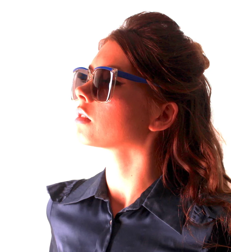 #13A LINDA FARROW VINTAGE SUNGLASSES  MODELC.U.