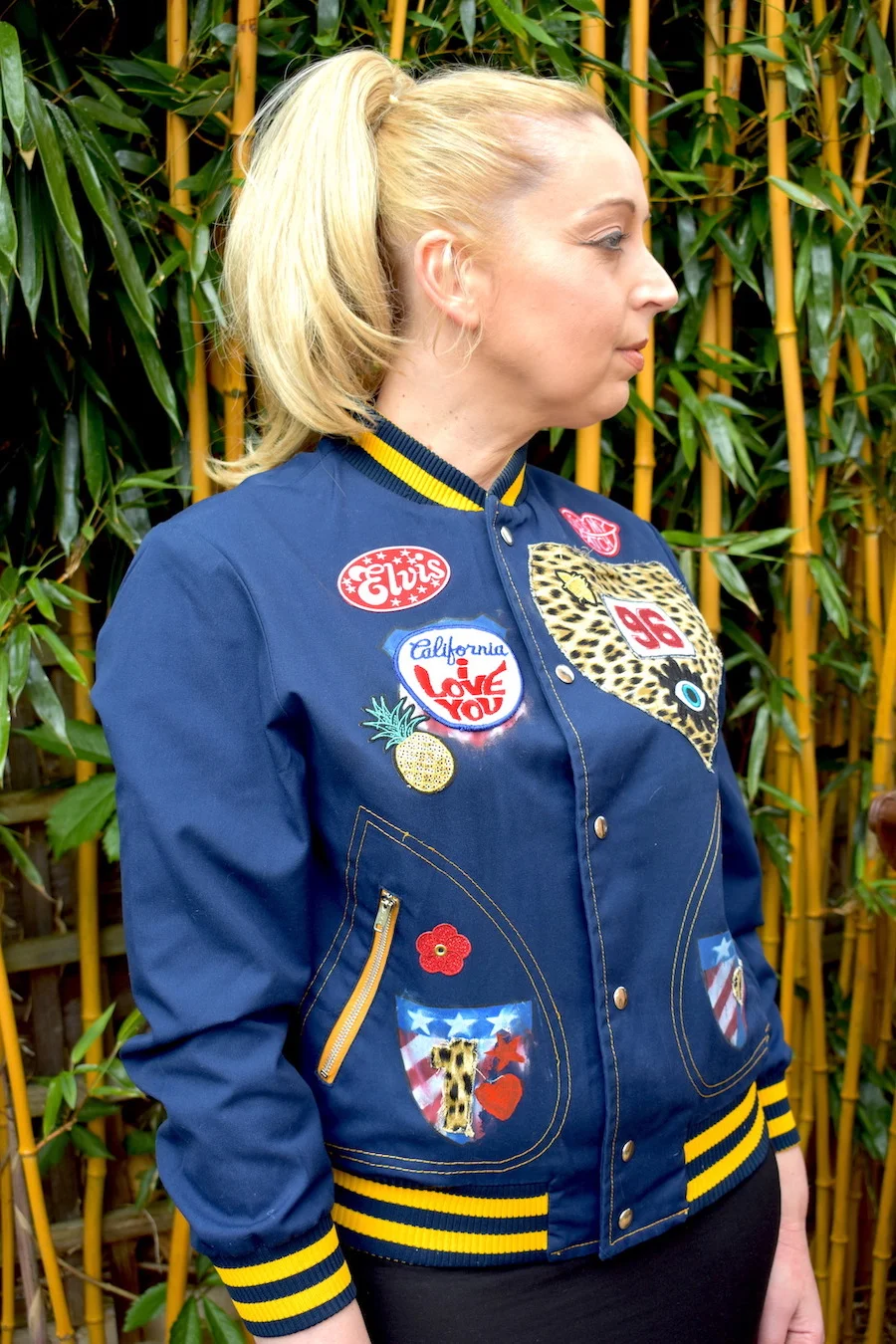 #1IH HIDDEN ELVIS VARSITY JACKET ANGLED