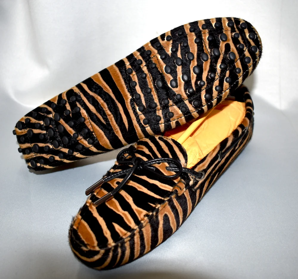 #2A TODS TIGER PRINT LOAFERS1