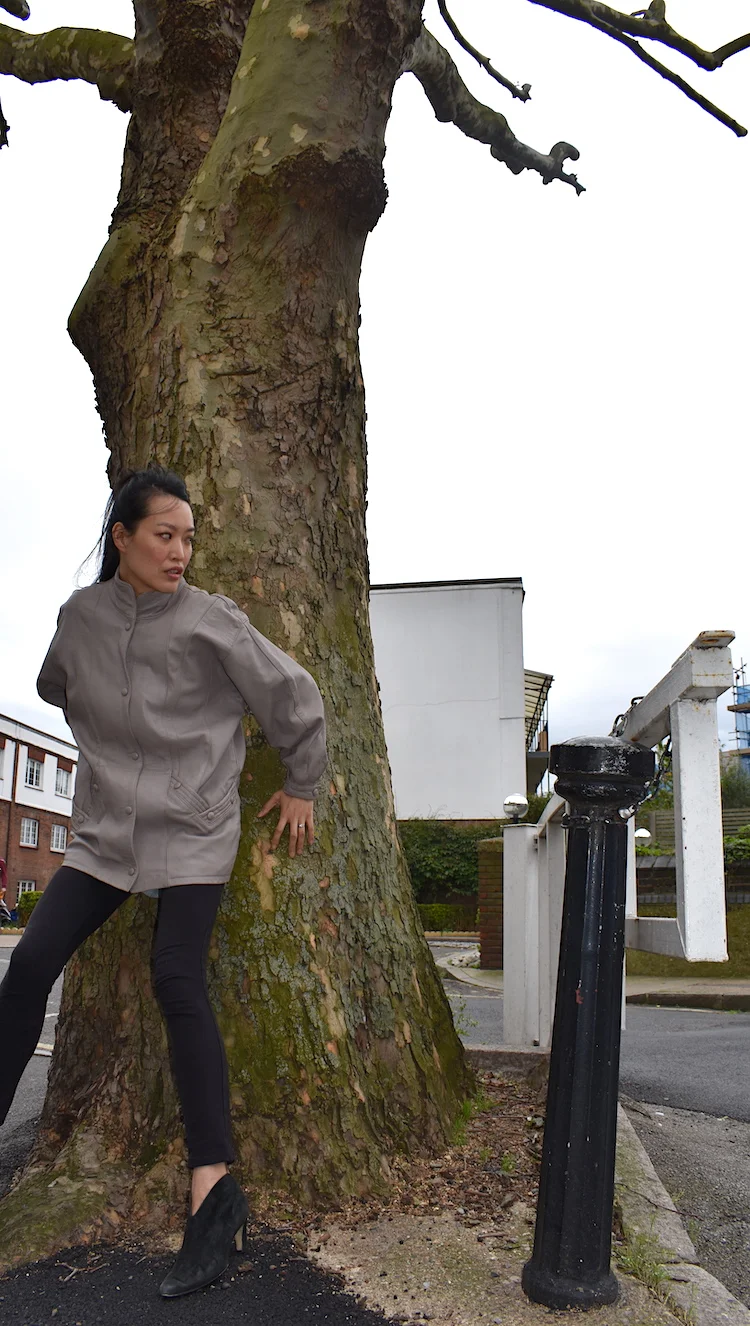 #10T TAUPE LEATHER JKT3