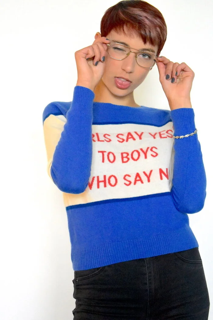 #18T ZOE KARSSEN SLOGAN KNIT hero shot.JPG