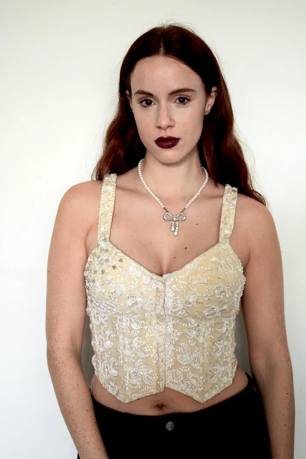 #43AW BEAUTIFUL CREAM CORSET