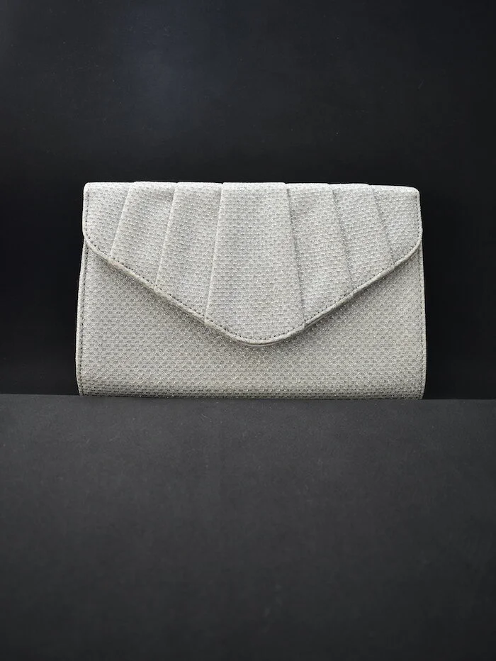 #40a ROLAND CARTIER SILVER CLUTCH