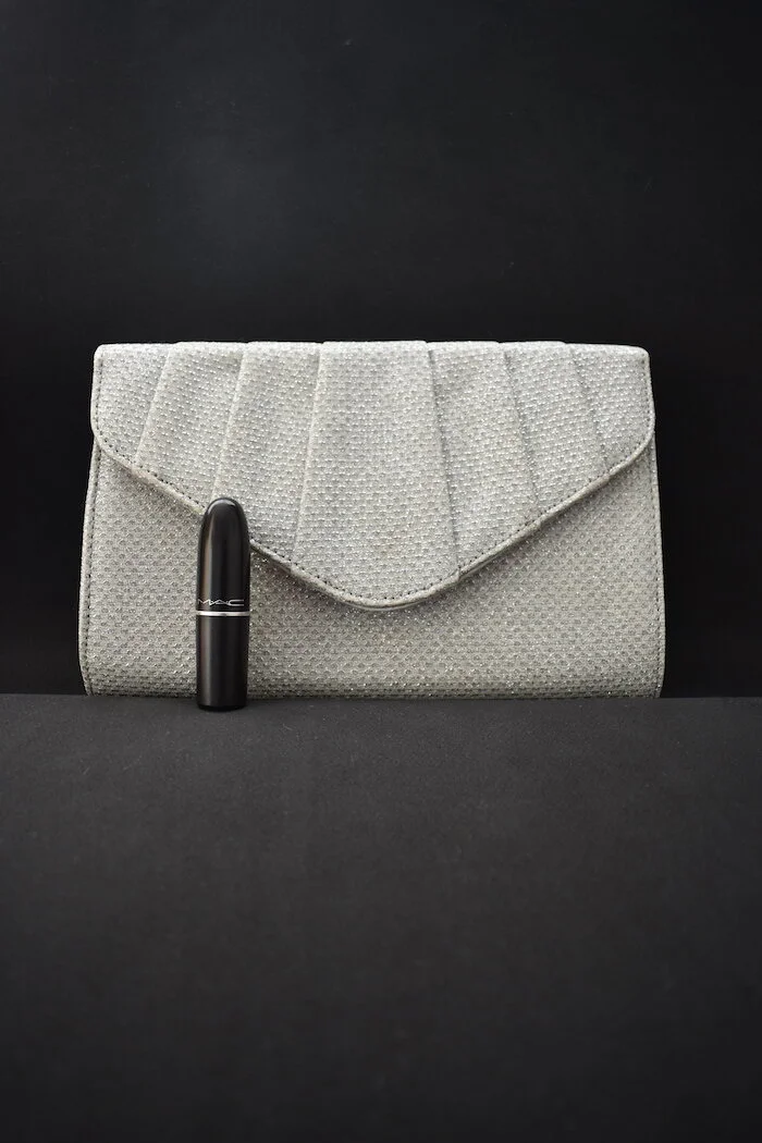#40a ROLAND CARTIER SILVER CLUTCH