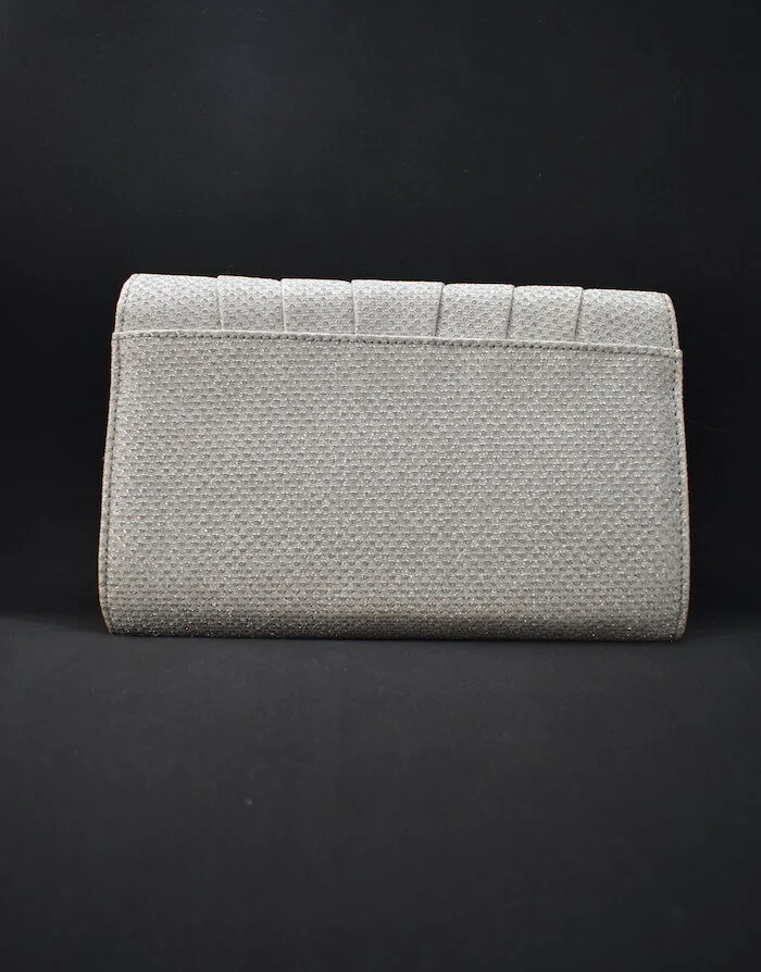 #40a ROLAND CARTIER SILVER CLUTCH