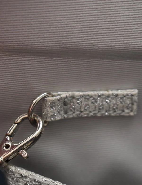 #40a ROLAND CARTIER SILVER CLUTCH