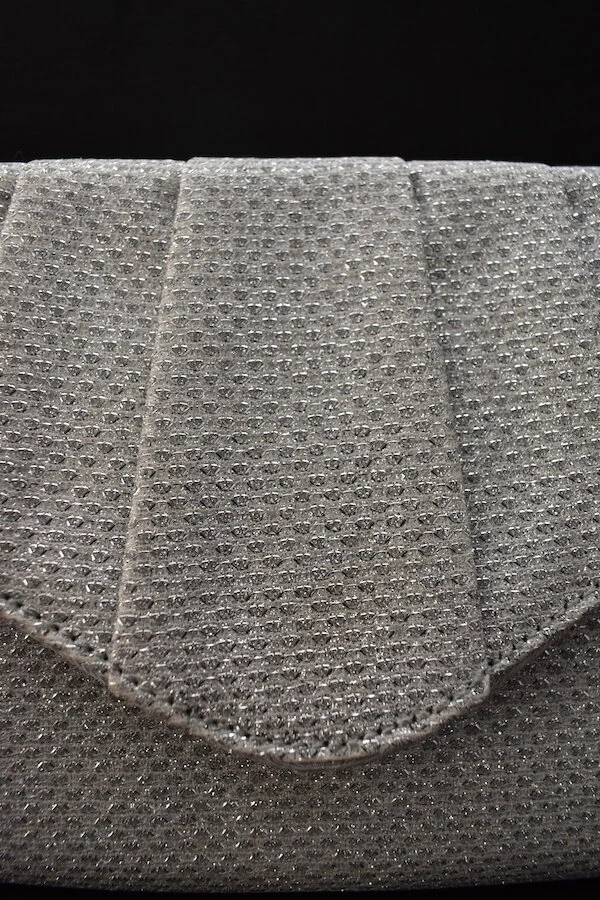 #40a ROLAND CARTIER SILVER CLUTCH