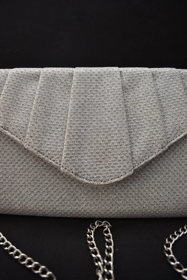 #40a ROLAND CARTIER SILVER CLUTCH
