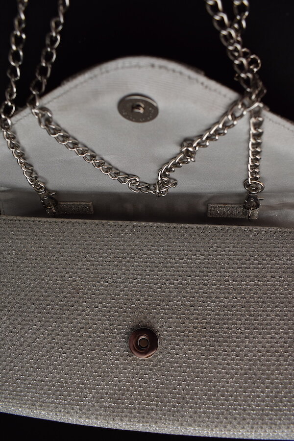 roland cartier silver bag