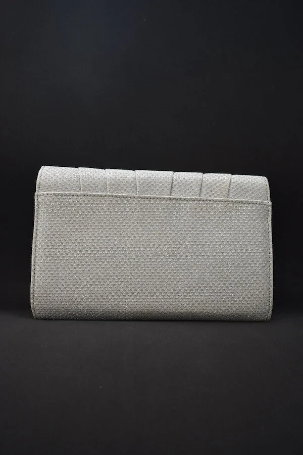 #40a ROLAND CARTIER SILVER CLUTCH
