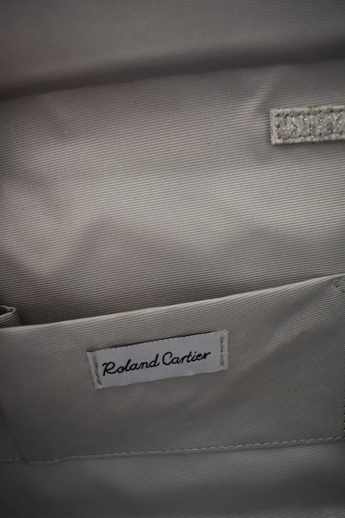 #40a ROLAND CARTIER SILVER CLUTCH