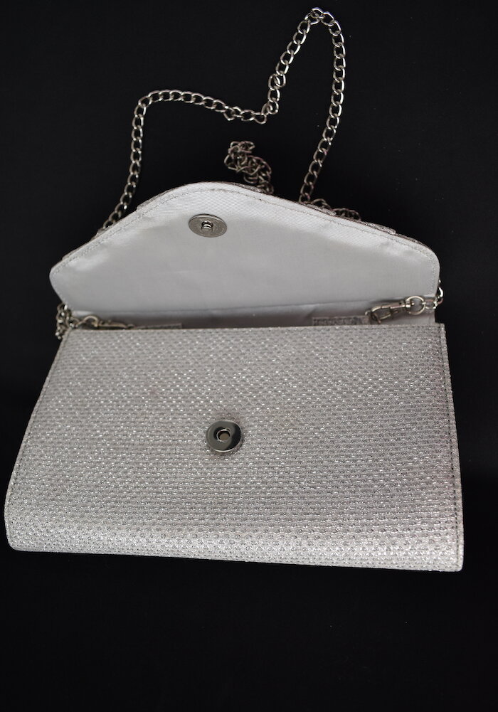 roland cartier silver bag
