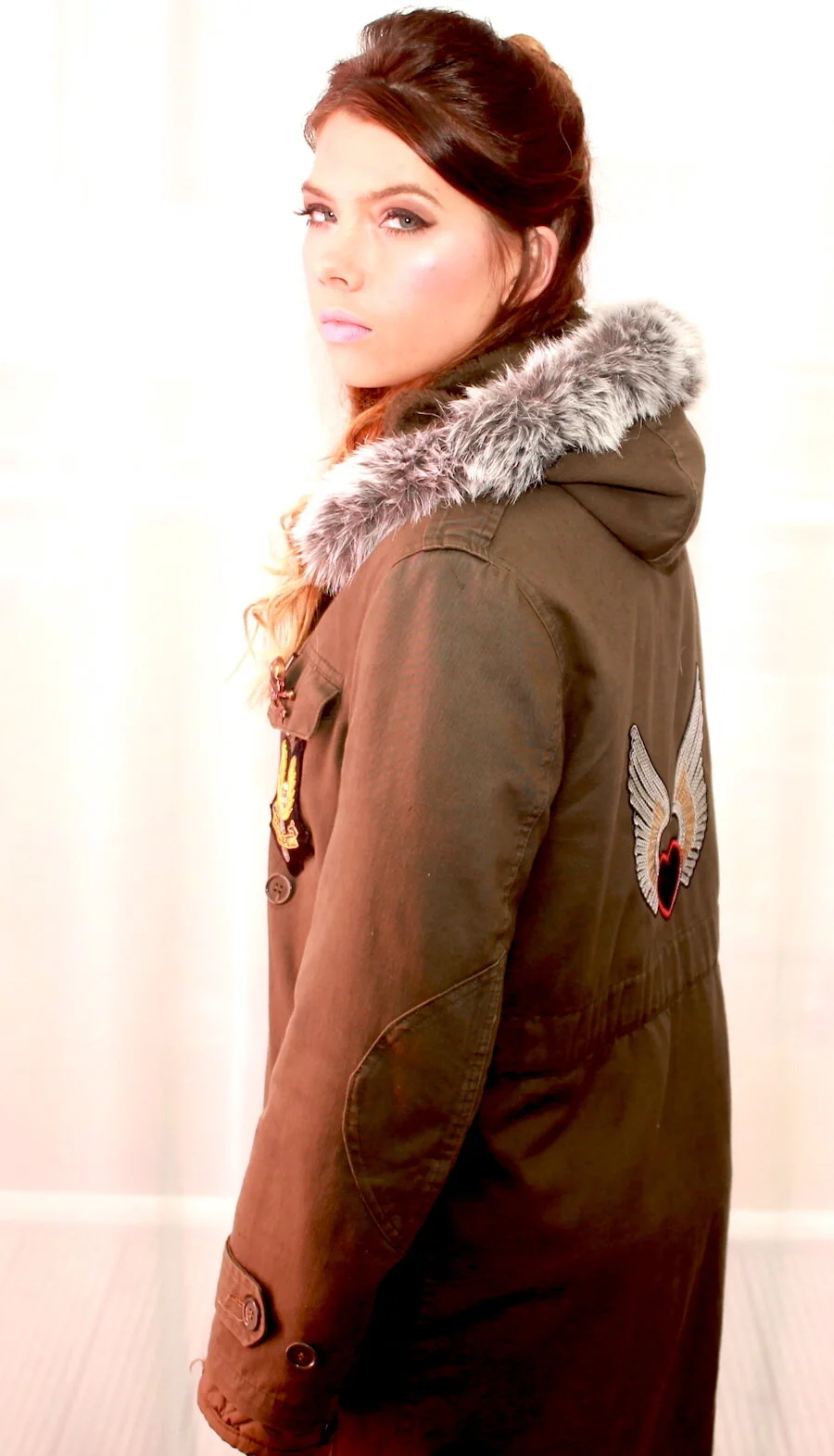 #34AW MILITARY MOD PARKA WITH FAUR FUR HOOD