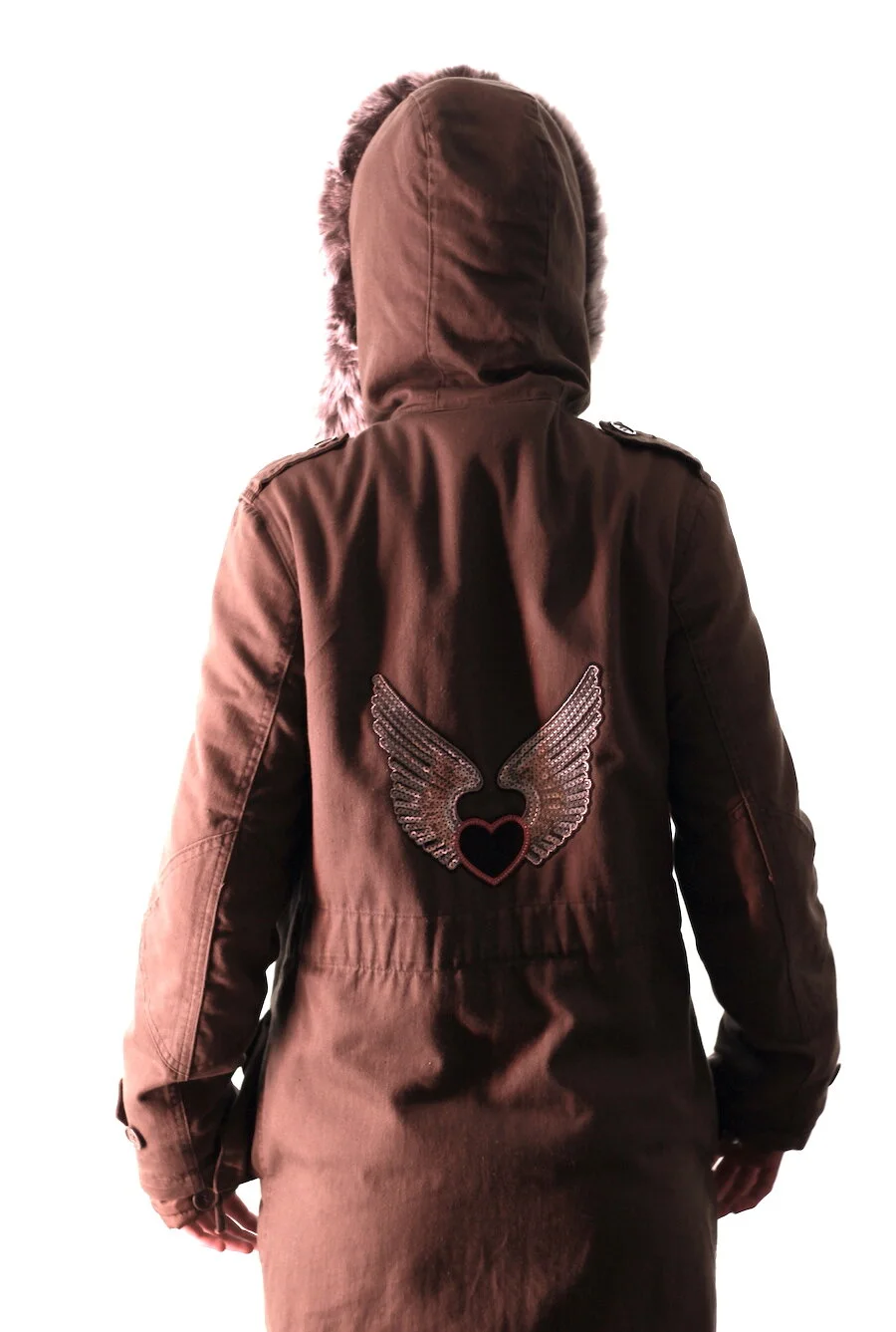 #34AW MILITARY MOD PARKA WITH FAUR FUR HOOD