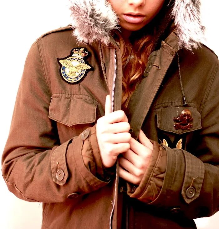 #34AW MILITARY MOD PARKA WITH FAUR FUR HOOD