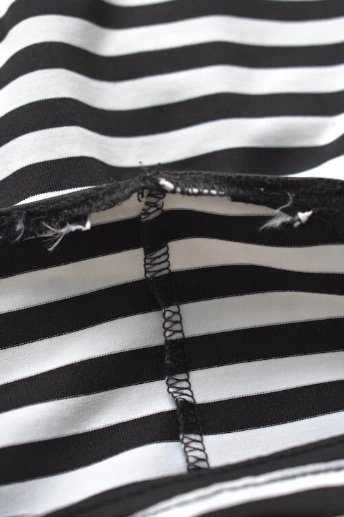#4T STRIPED MONOCHROME DRESS