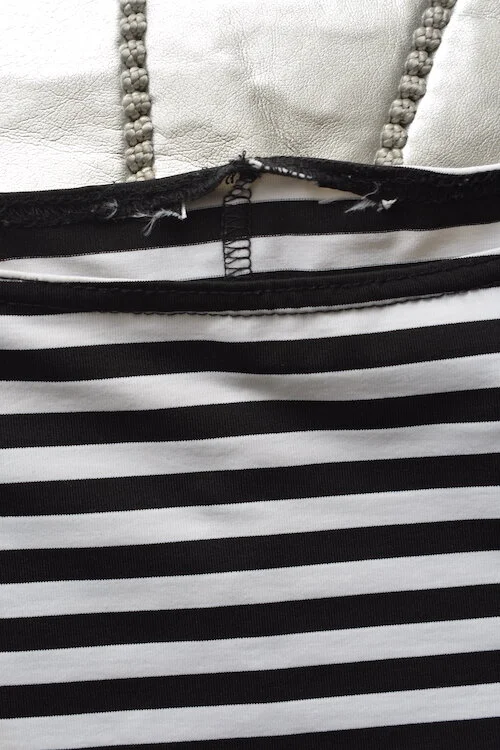 #4T STRIPED MONOCHROME DRESS