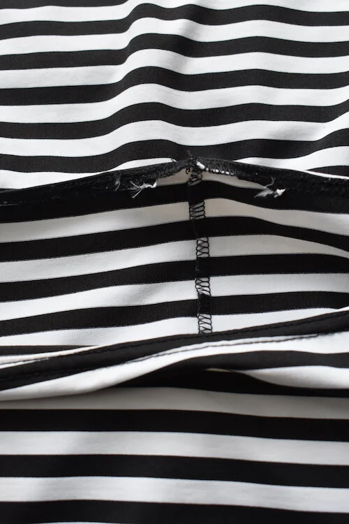 #4T STRIPED MONOCHROME DRESS