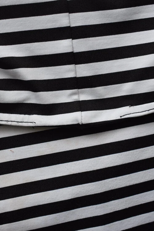 #4T STRIPED MONOCHROME DRESS