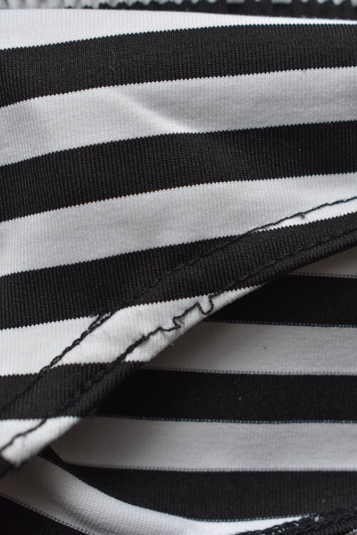 #4T STRIPED MONOCHROME DRESS