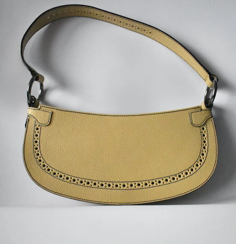 #45A TANNER KROLLE CREAM LEATHER HANDBAG