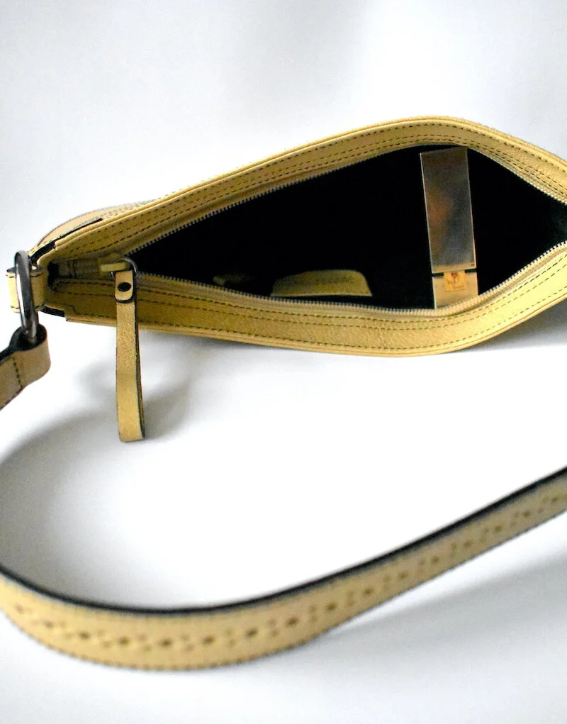 #45A TANNER KROLLE CREAM LEATHER HANDBAG