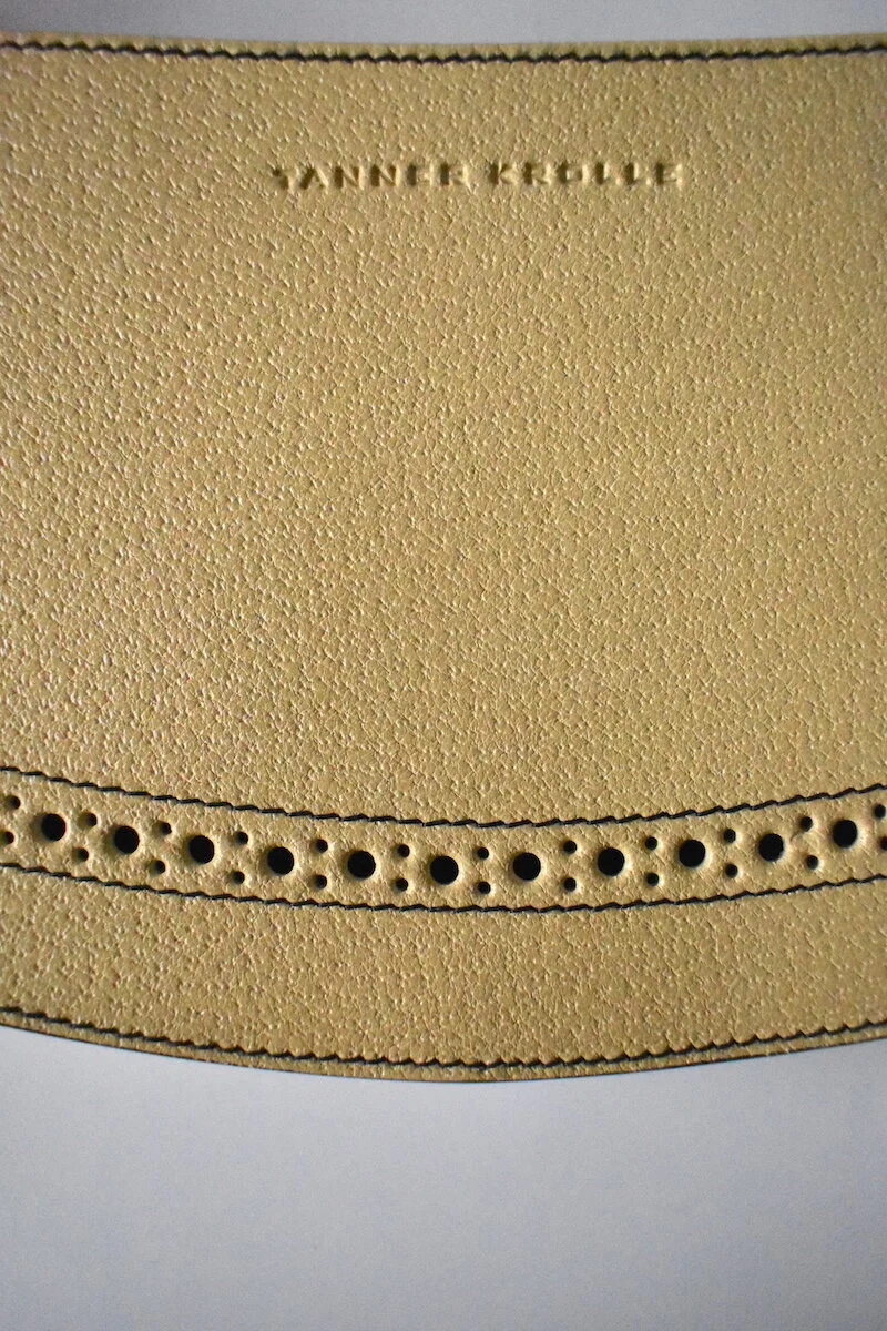 #45A TANNER KROLLE CREAM LEATHER HANDBAG