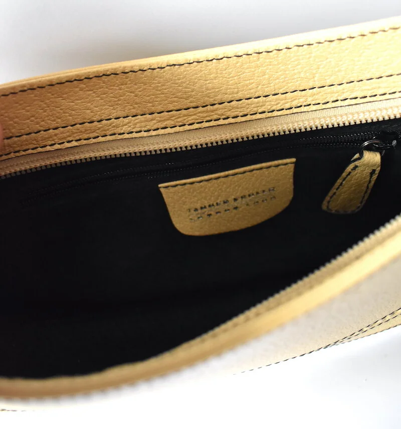 #45A TANNER KROLLE CREAM LEATHER HANDBAG