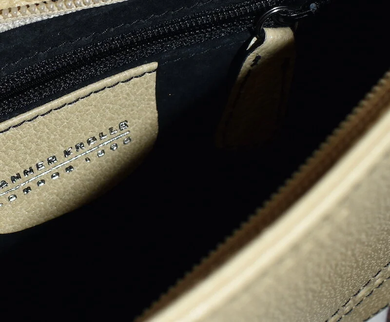 #45A TANNER KROLLE CREAM LEATHER HANDBAG