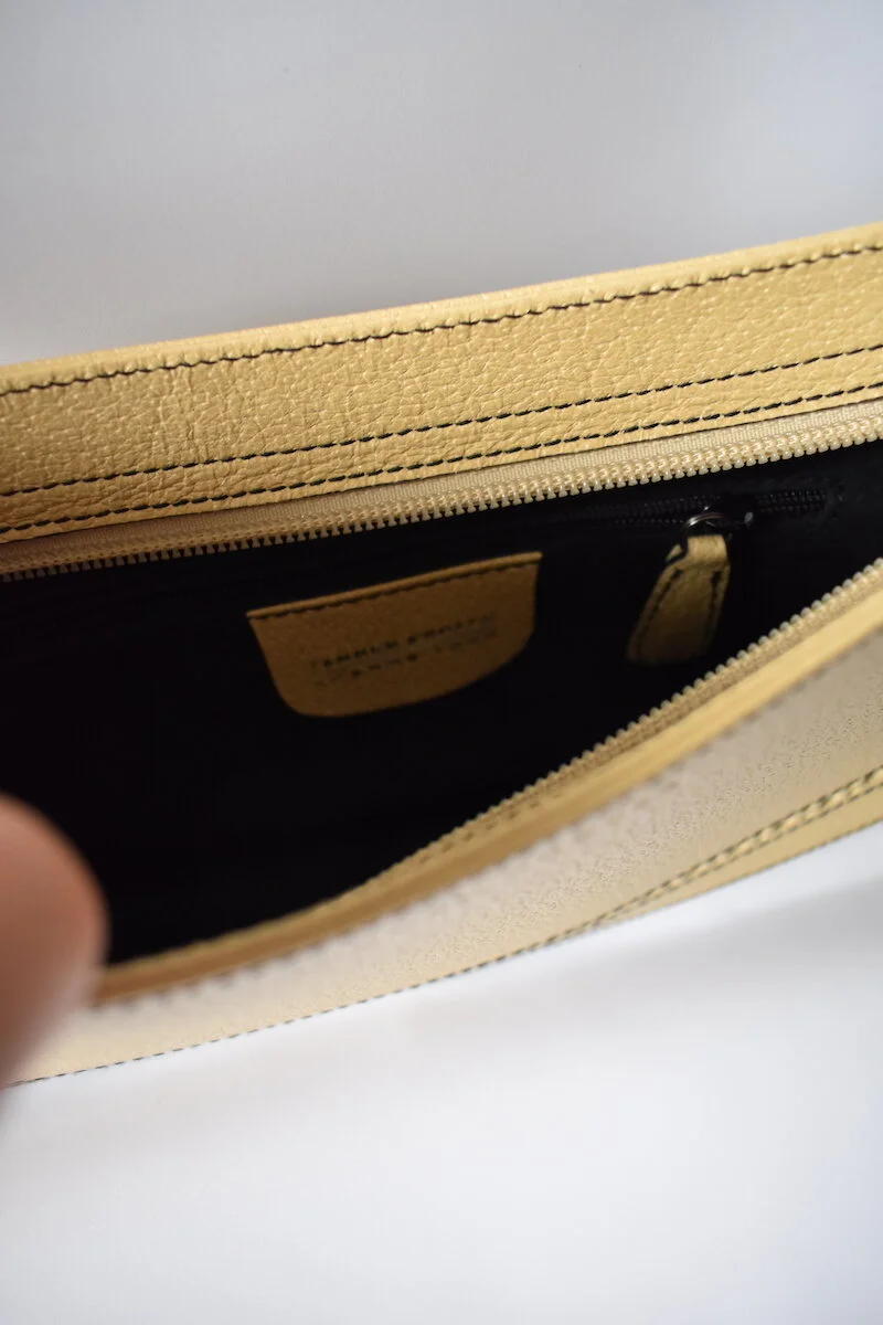 #45A TANNER KROLLE CREAM LEATHER HANDBAG