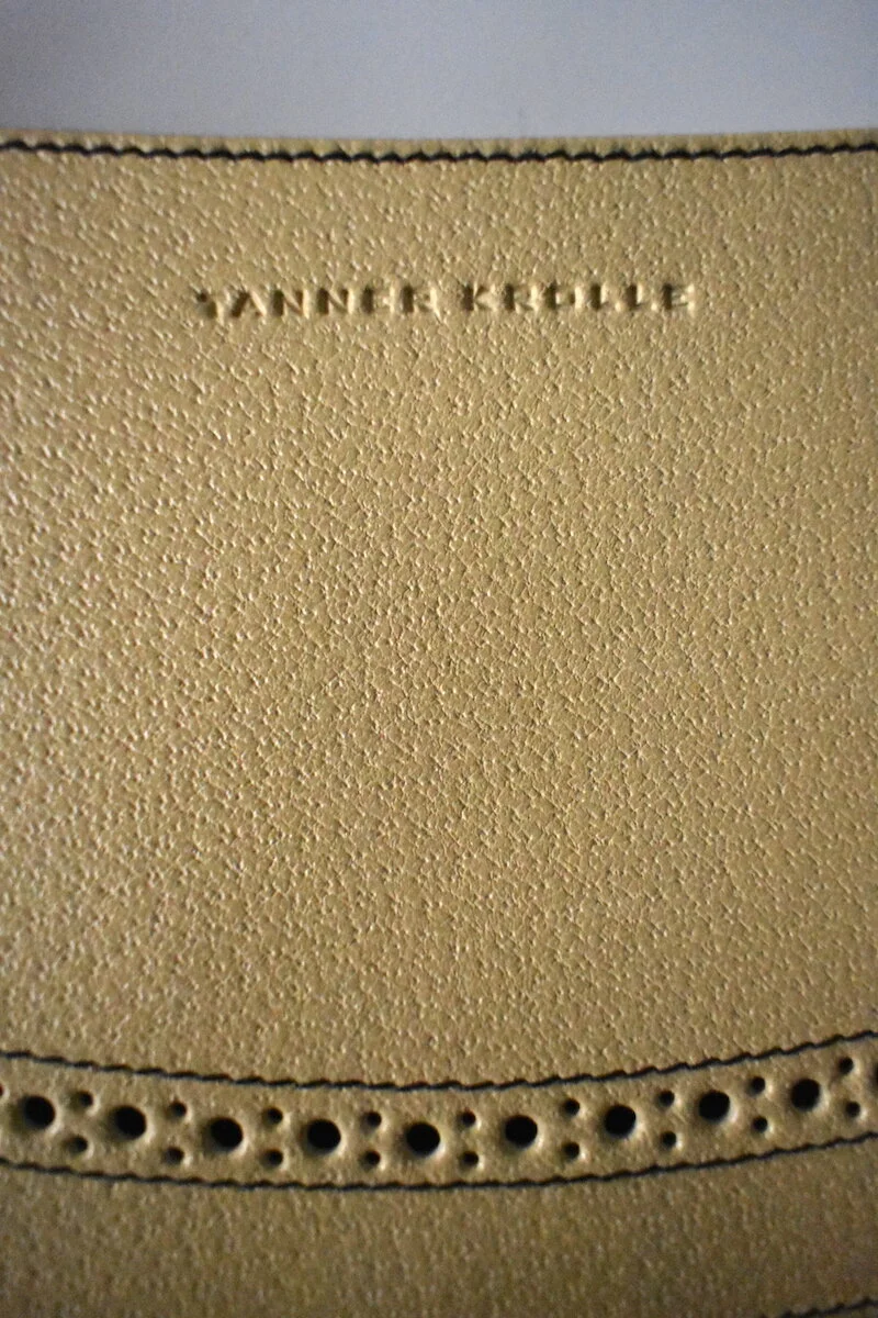 #45A TANNER KROLLE CREAM LEATHER HANDBAG