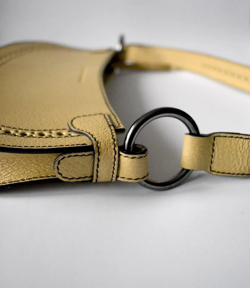 #45A TANNER KROLLE CREAM LEATHER HANDBAG