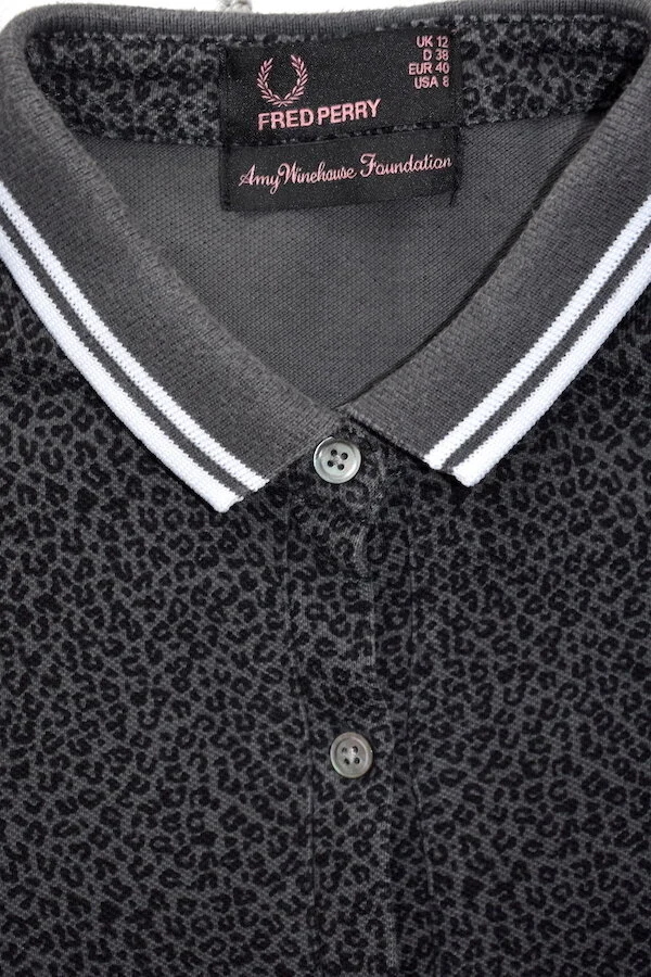 FRED PERRY-AMY WINEHOUSE FOUNDATION SPORTY SHIRT DRESS 