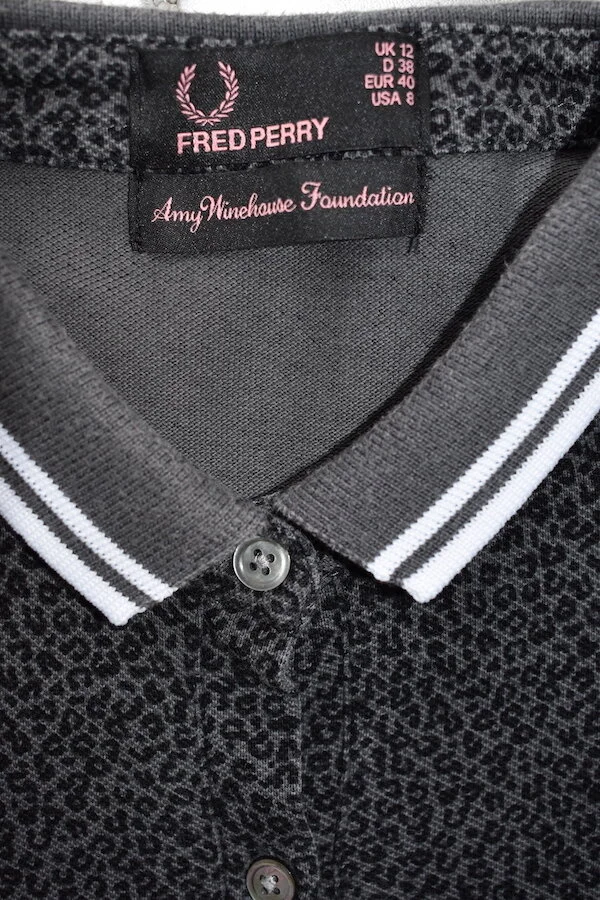 FRED PERRY-AMY WINEHOUSE FOUNDATION SPORTY SHIRT DRESS 