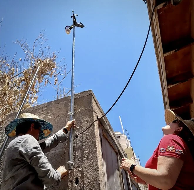 Installing a community air monitor