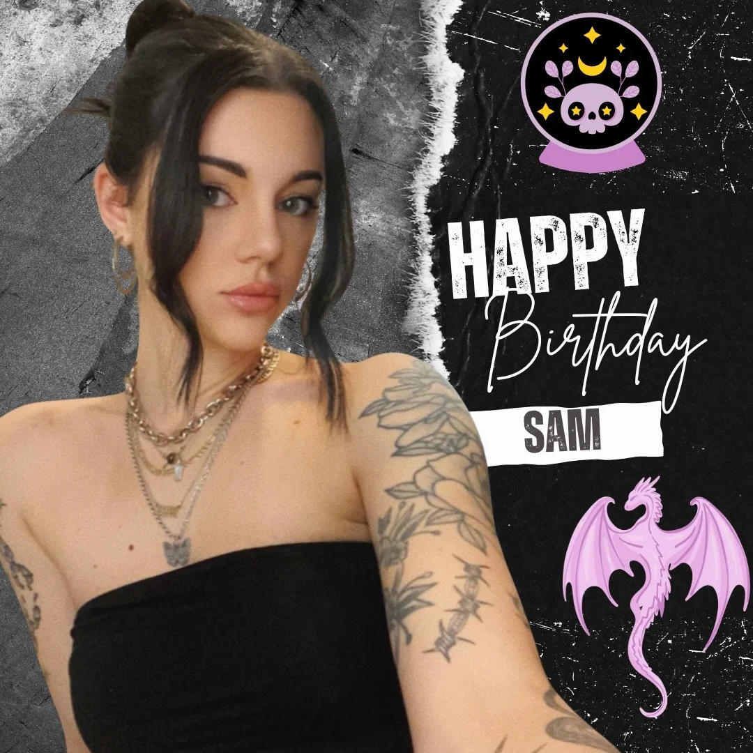 Happy birthday to our Scorpio Queen, Sam! @samjadeink 
.
.
.
#scorpioseason #scorpioqueen #happybirthday