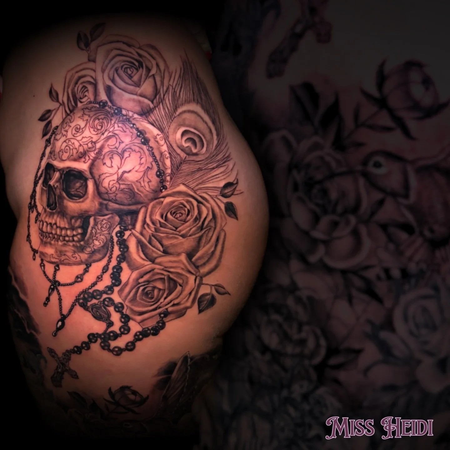 Tattoo done by Miss Heidi for our amazing client, Lindsay. She is a total badass and sat like an absolute champ through this session! 🙌🏻

Looking at this detail, it&rsquo;s easy to see why we&rsquo;re so excited for the year ahead. Ready for your o