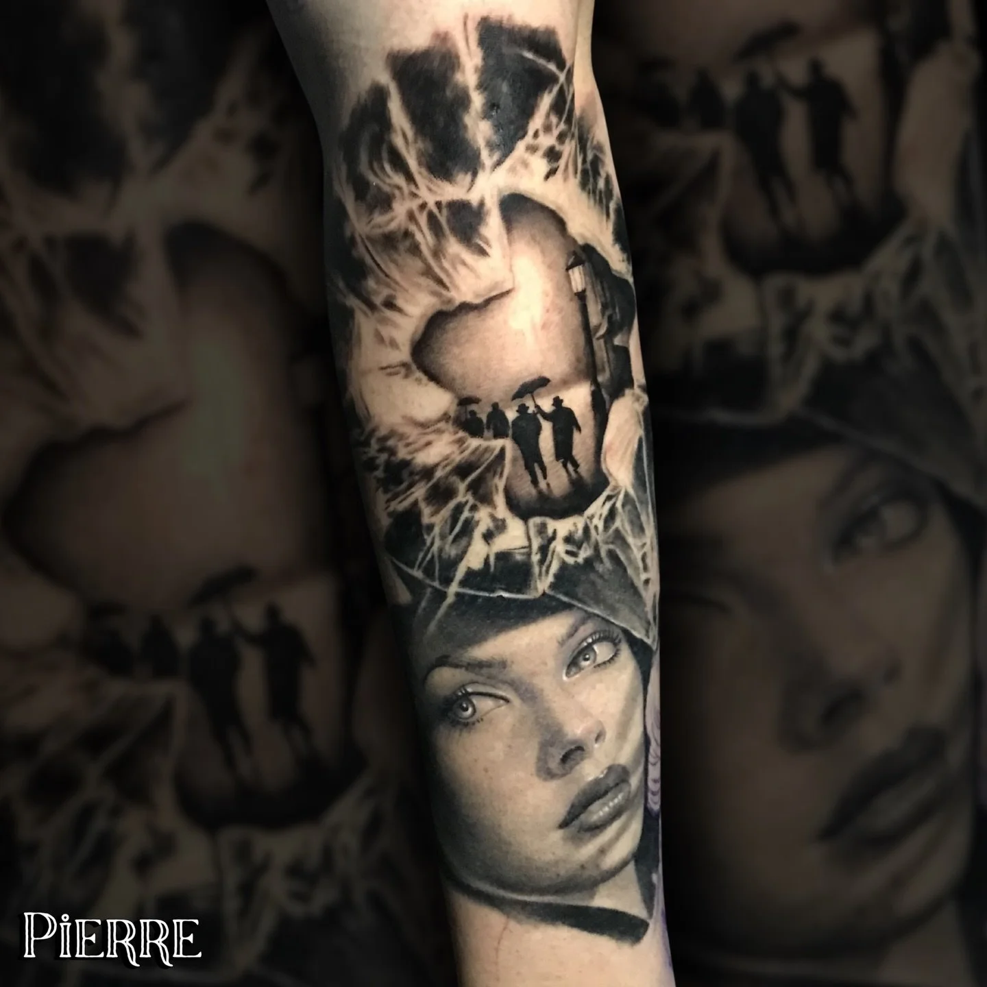 Fragments of a noir dream. 🖤 Pierre&rsquo;s @doctorze surrealism portrait work is truly in a league of its own.

Inquiries &amp; Booking:
🔗 Link in Bio
📱 Text/Call: (407) 296 8860
📧 heidi@missheidistattoo.com

⚠️ Be sure to check your Spam/Junk f
