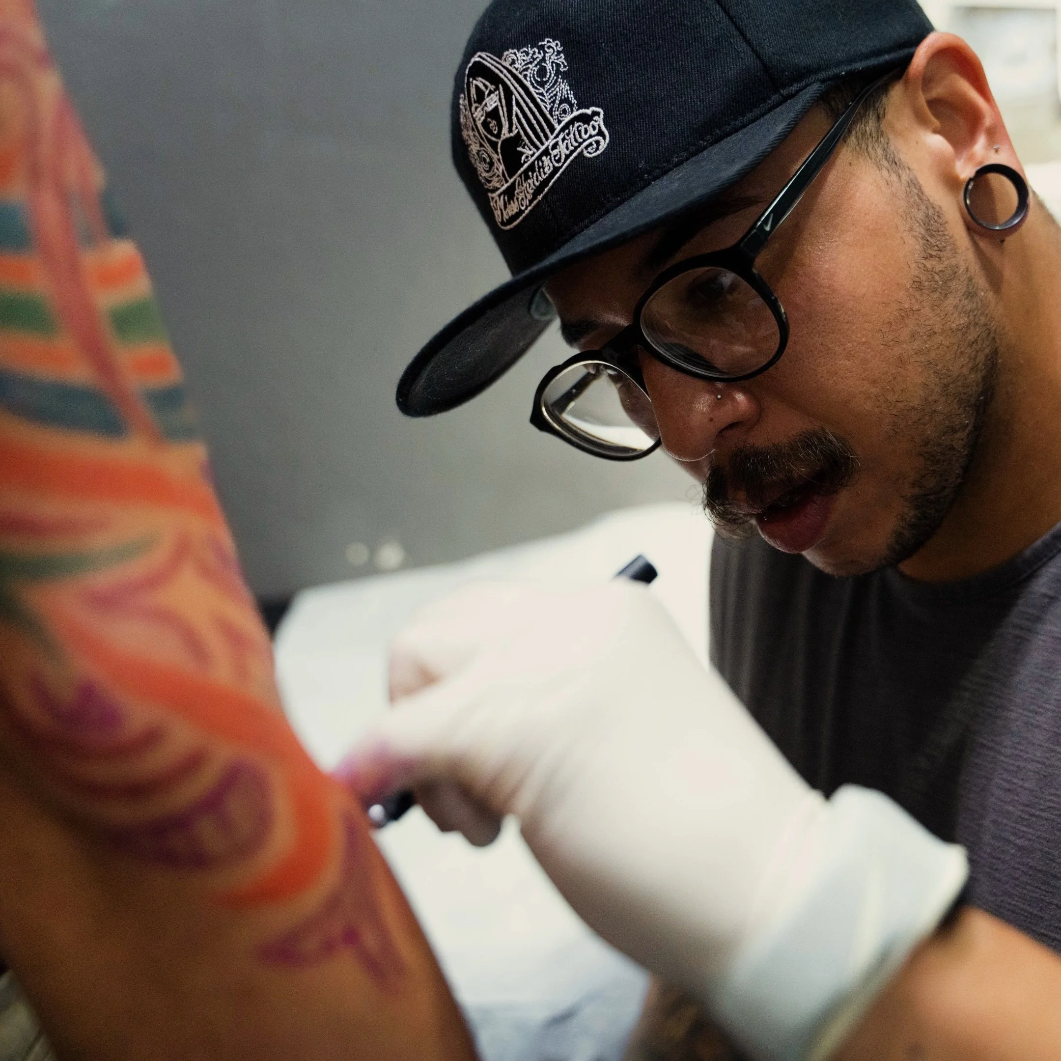 If there is one guy that has got your back it&rsquo;s gonna be our man @tattoos_by_nastynate !

If you&rsquo;re in the market to get black &amp; grey realism, full color Neo-traditional, or an illustrative piece Nate is a beast at all styles.
Ready f