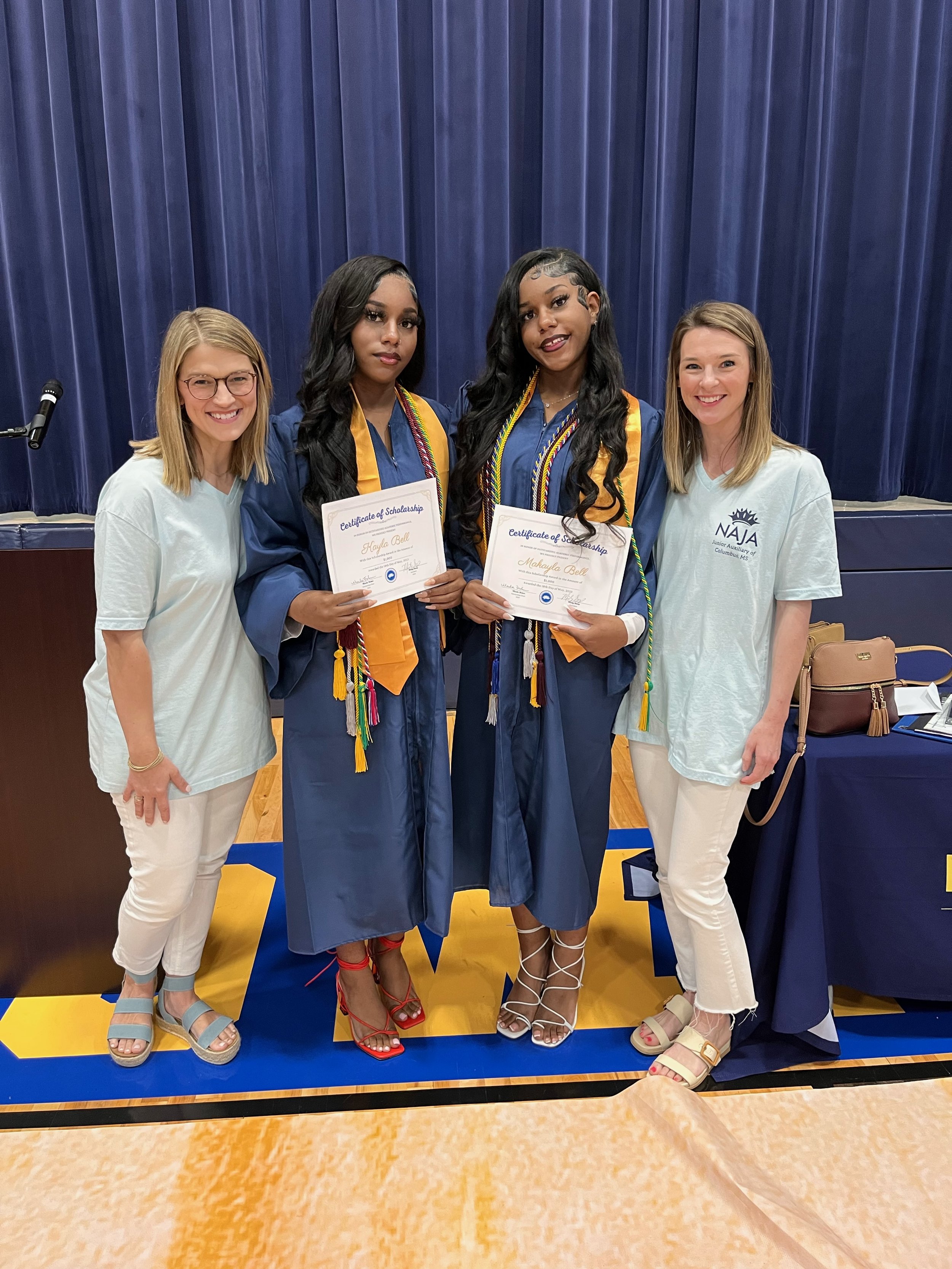 West Lowndes High School Scholarship Recipients - L to R - Kayla Bell, Makayla Bell .jpeg