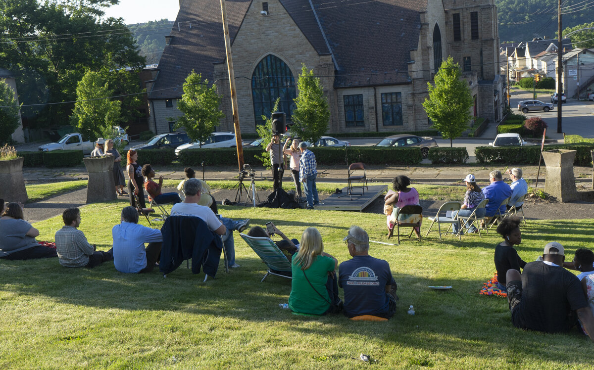  Tube City Writers Live 2021 was held on the lawn of the Carnegie Library of Mckeesport.  