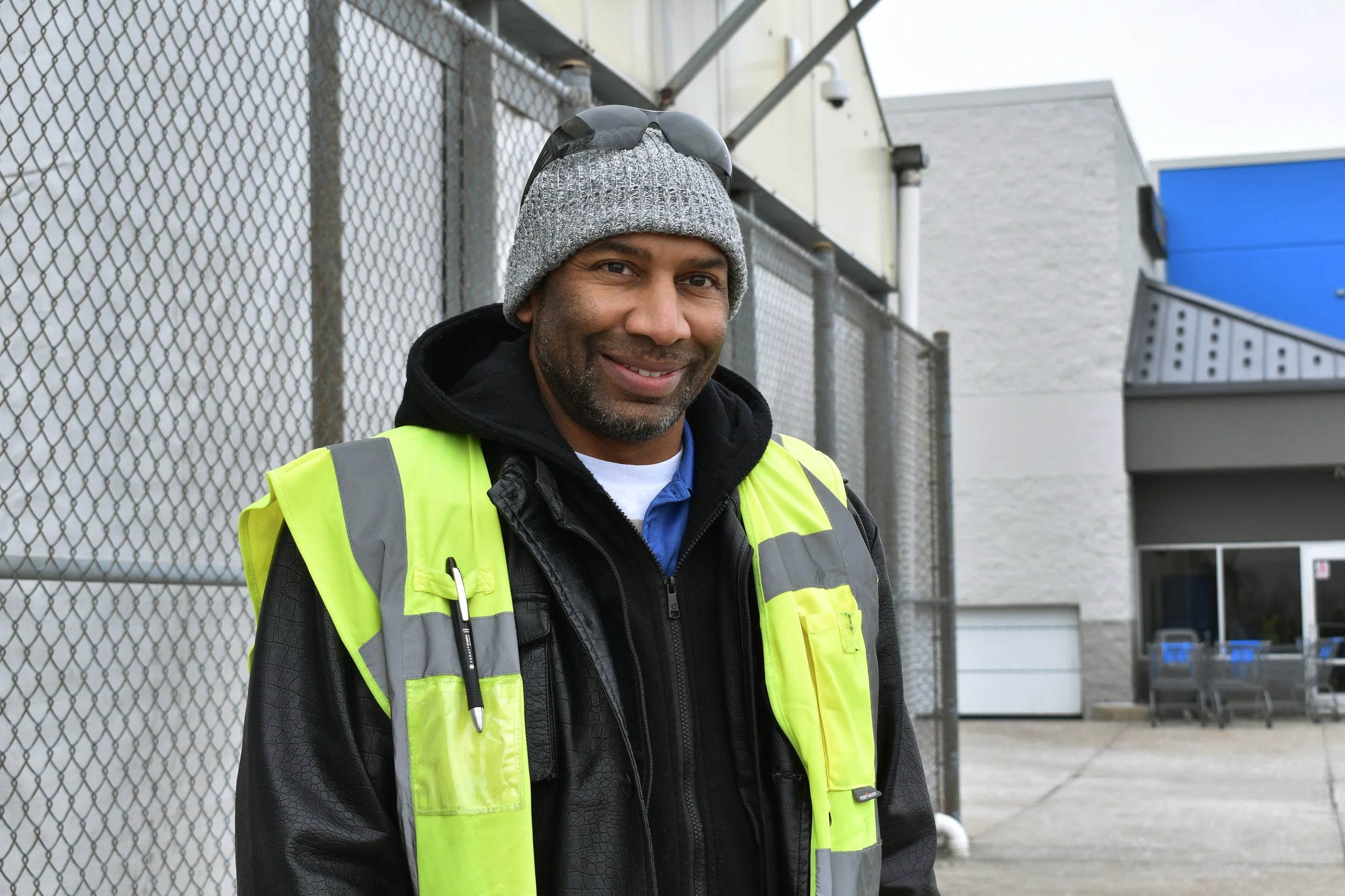 Clifton Croumbles – a bus driver for Heritage Transportation Services - at the Walmart in North Versailles