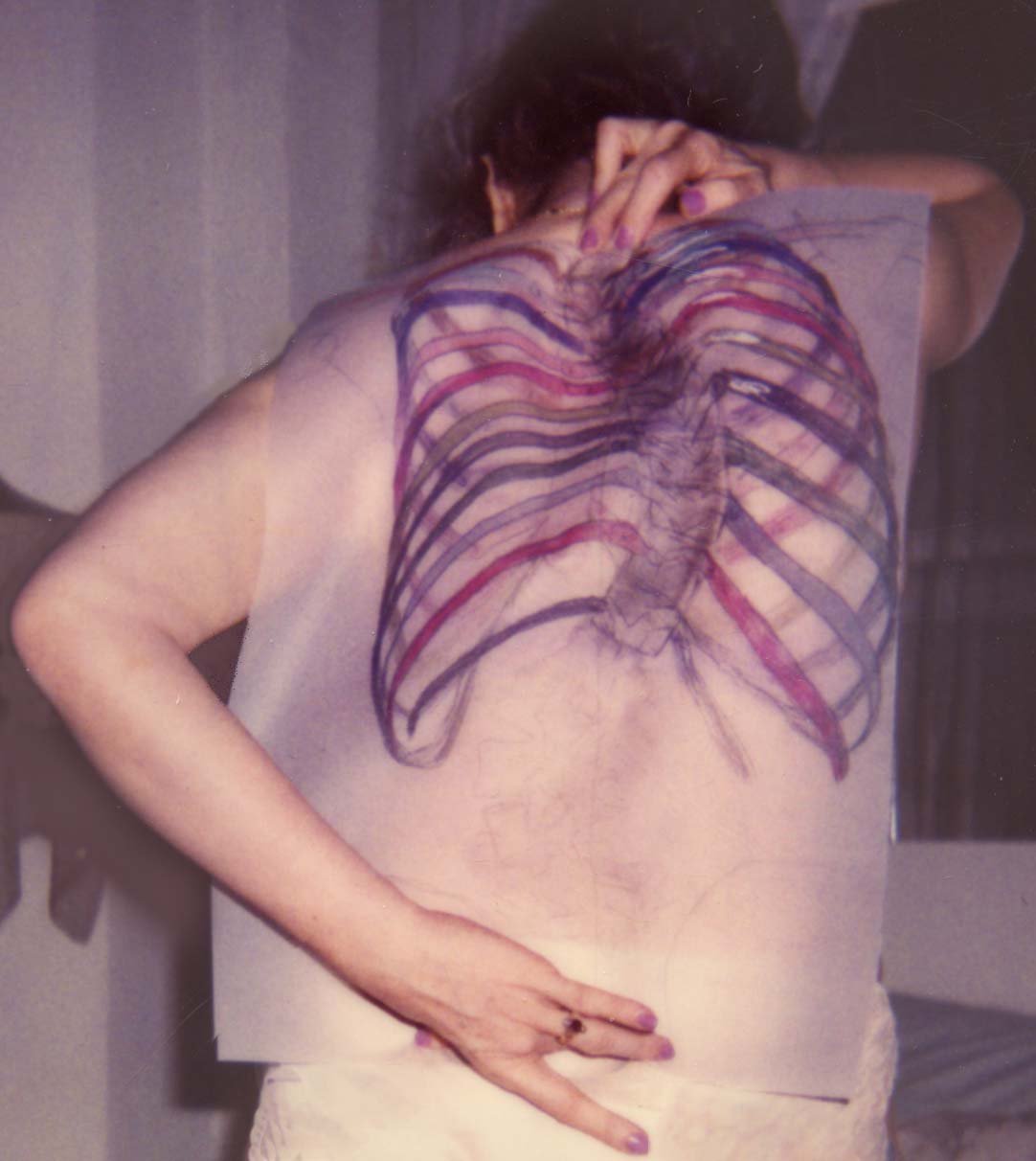 photo holding tracing of my ribcage