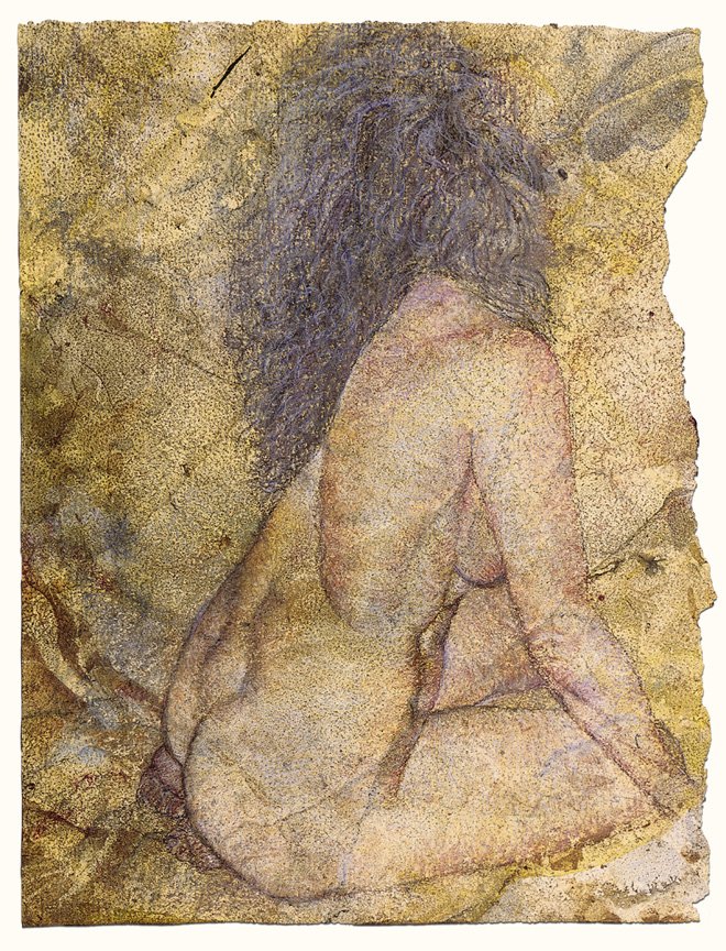 Kneeling figure (yellow)