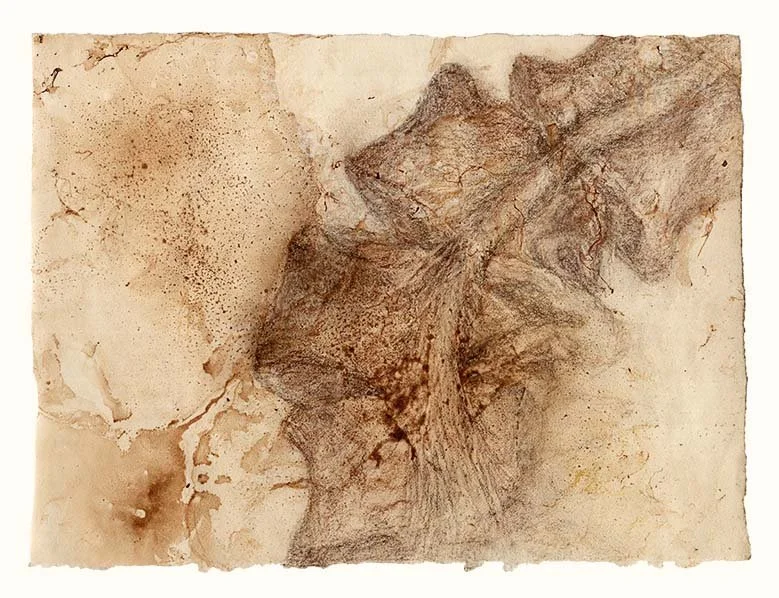 Cord in canal (brown crystalline)