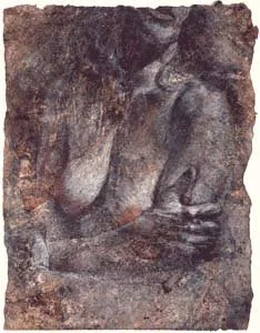  Blue breasts/hands, 10.25 x 8 in., 1998 