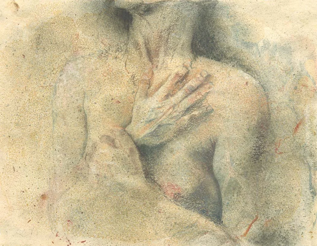  Palegold hands, 10.5 x 13.5 in., Moulin de Fleurac, 1999 