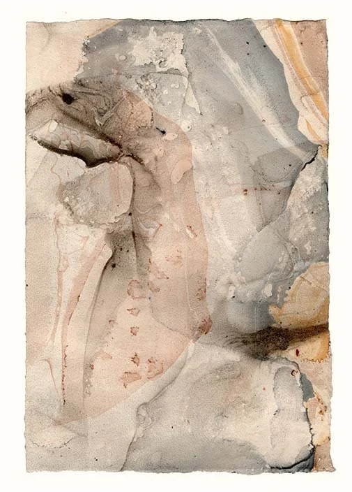  floating colors sheet, oil paints and bronze powders with no overlaid drawing, 2024 