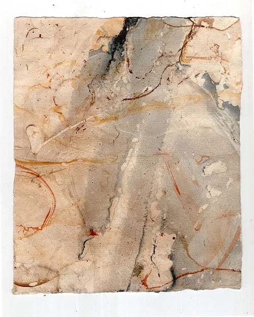  floating colors, oil paints and bronze powders with no overlaid drawing, 2024 